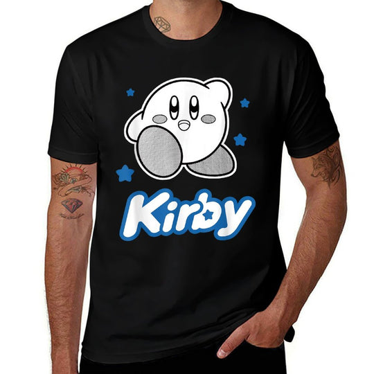 Kirby Blue Stars Big Character Portrait  Durable T-Shirt