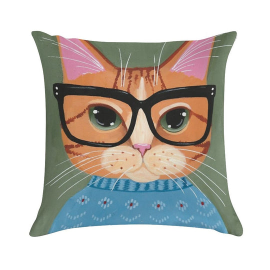 Sammie's Ugly Christmas Sweater Soft Durable Construction Throw Pillow