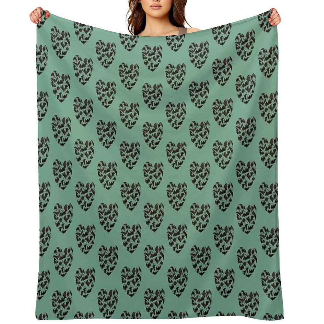 Bat Heart Compact Throw Blanket
