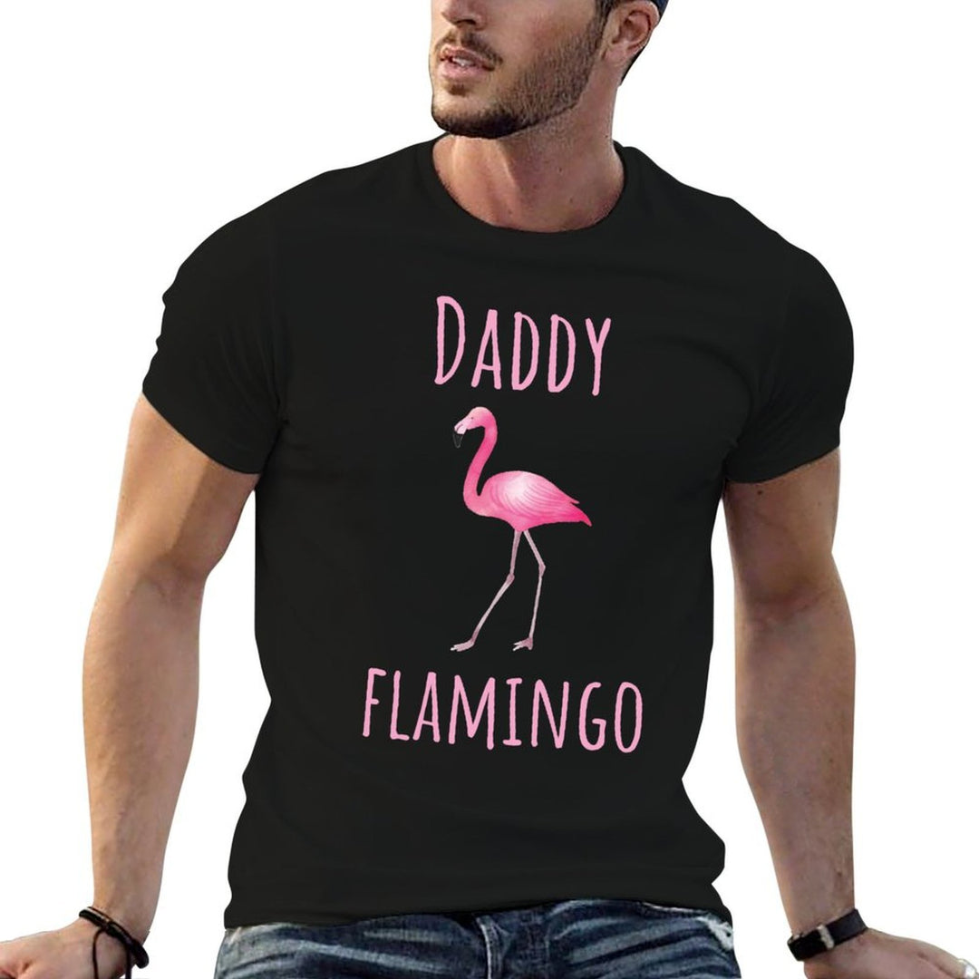 Flamingo Gifts Daddy Flamingo Summer Pink Bird  Slim-fit Cut T-Shirt