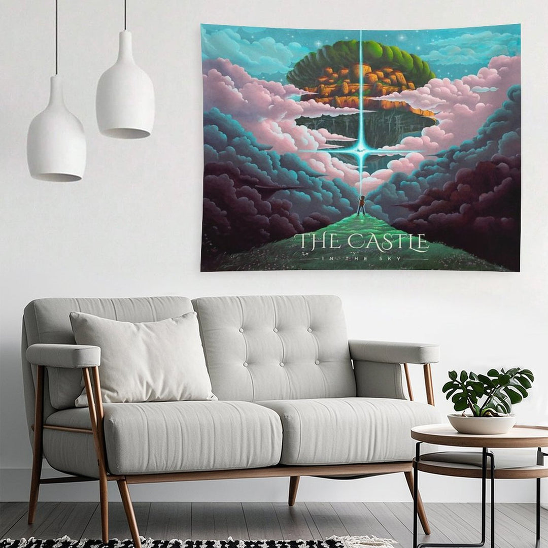 The Golden Castle in The Sky Tapestry