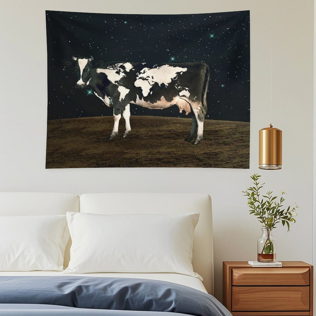 Surreal Bovine Atlas Tapestry