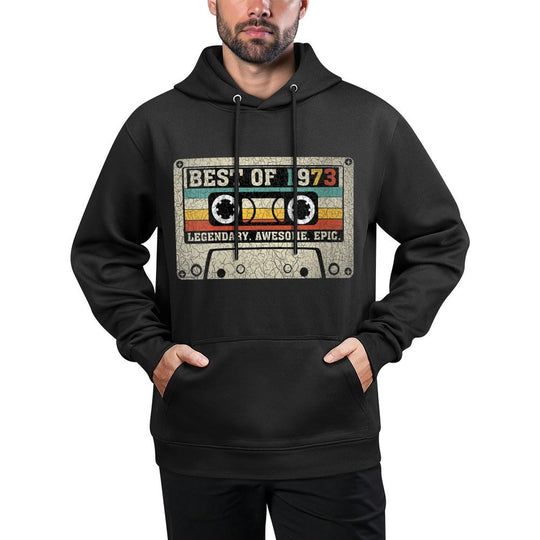 Womens Vintage 1973 Limited Edition Cassette Tape 50th Birthday Moisture-Wicking Hoodie