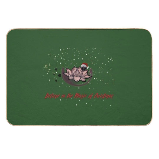 Christmas Magic in Space  Absorbent Bath Mat