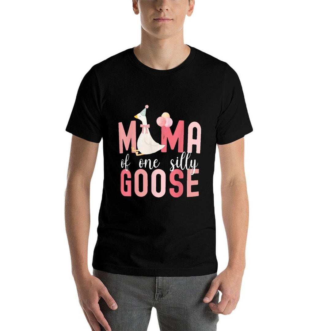 Silly Mama Silly Goose Mom Birthday Family Matching Party  Cotton T-Shirt