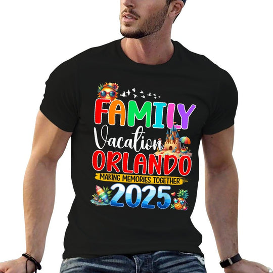 Family Vacation Orlando 2025 Holiday Summer Matching Group  Stretchy T-Shirt