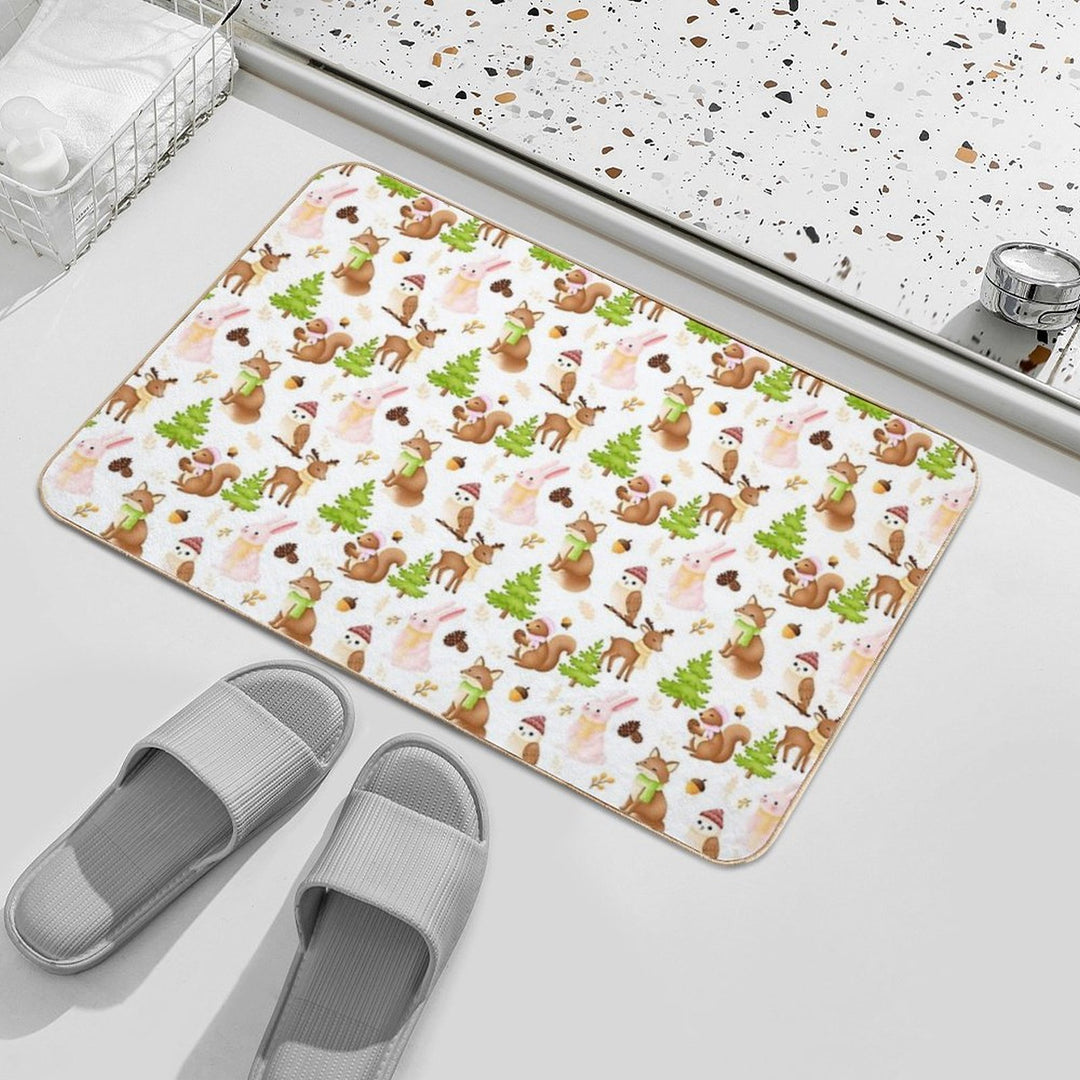 Winter  Fade-Resistant Bath Mat