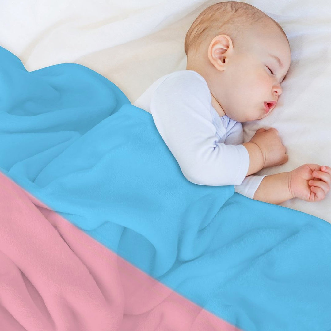 Transgender Flag Multi-functional Throw Blanket