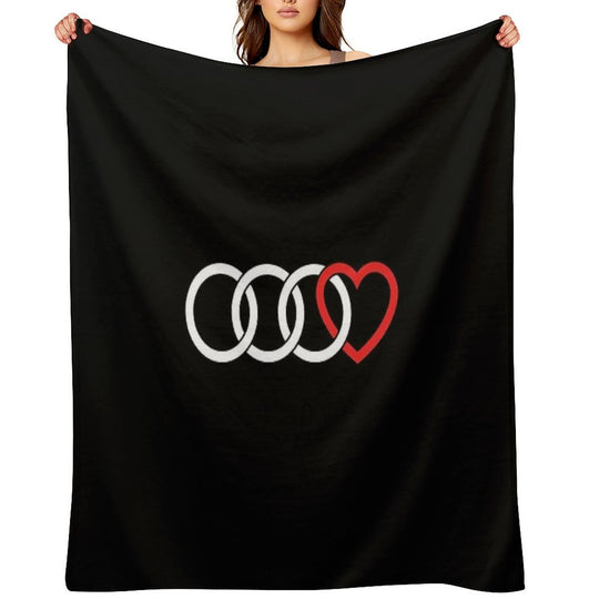 Audi Love (Dark) Durable Throw Blanket
