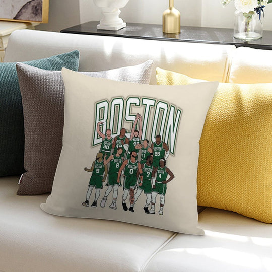 Boston 2023-24 Championship Soft Warmth Comfort Throw Pillow
