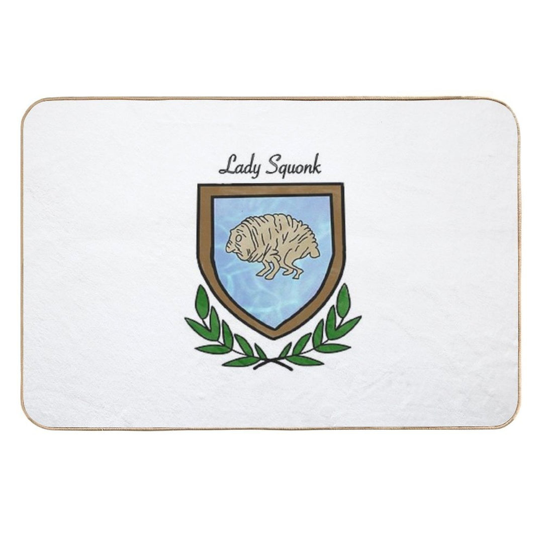 Lady Squonk Coat of Arms  Repositionable Bath Mat