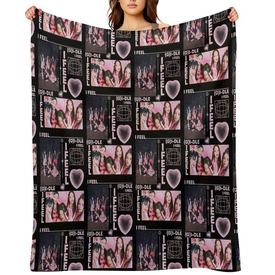 GIDLE Kpop Gift-ready Throw Blanket