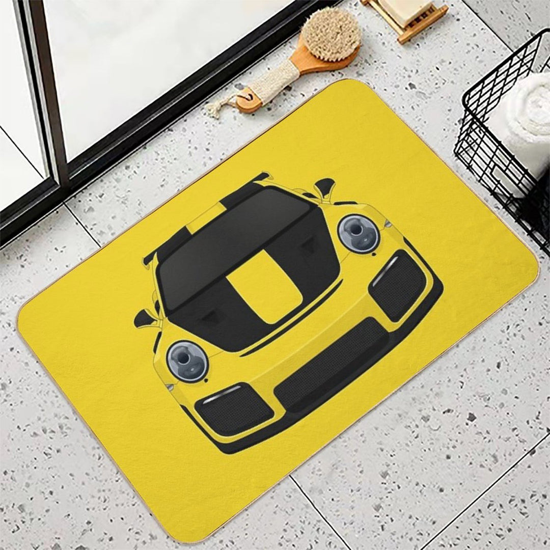 GT2RS Yellow Durable Bath Mat