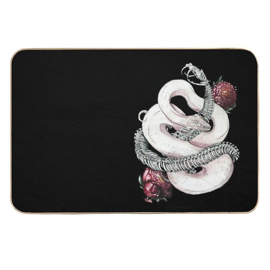 A Snake. Inside Out  Fade-Resistant Bath Mat