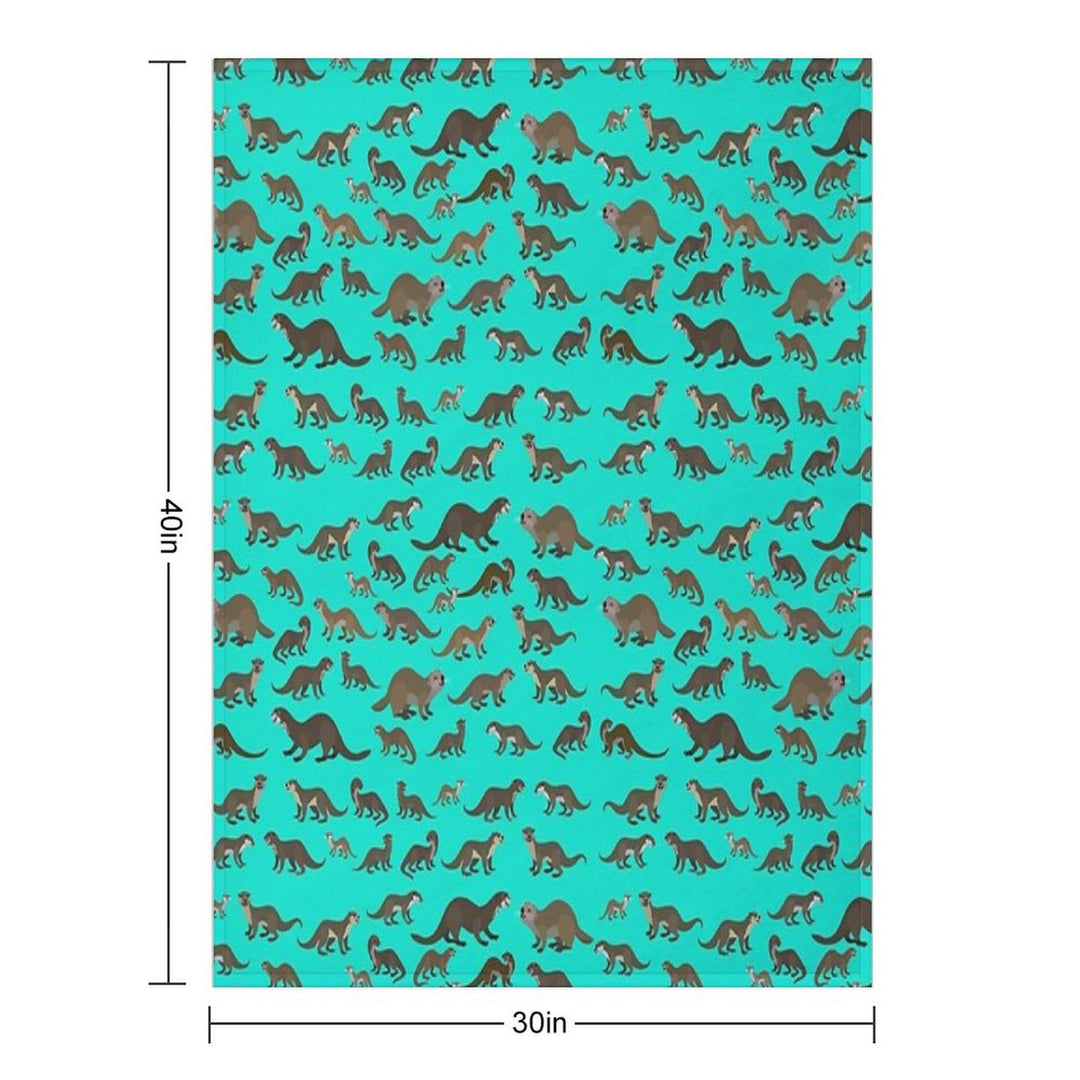 Know Your Otters Versatility Throw Blanket
