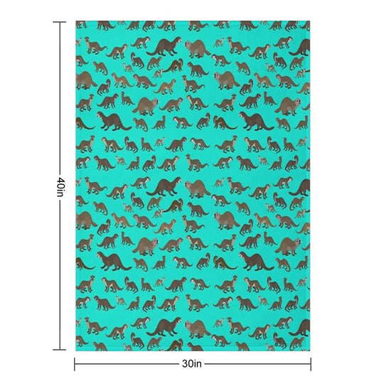 Know Your Otters Versatility Throw Blanket