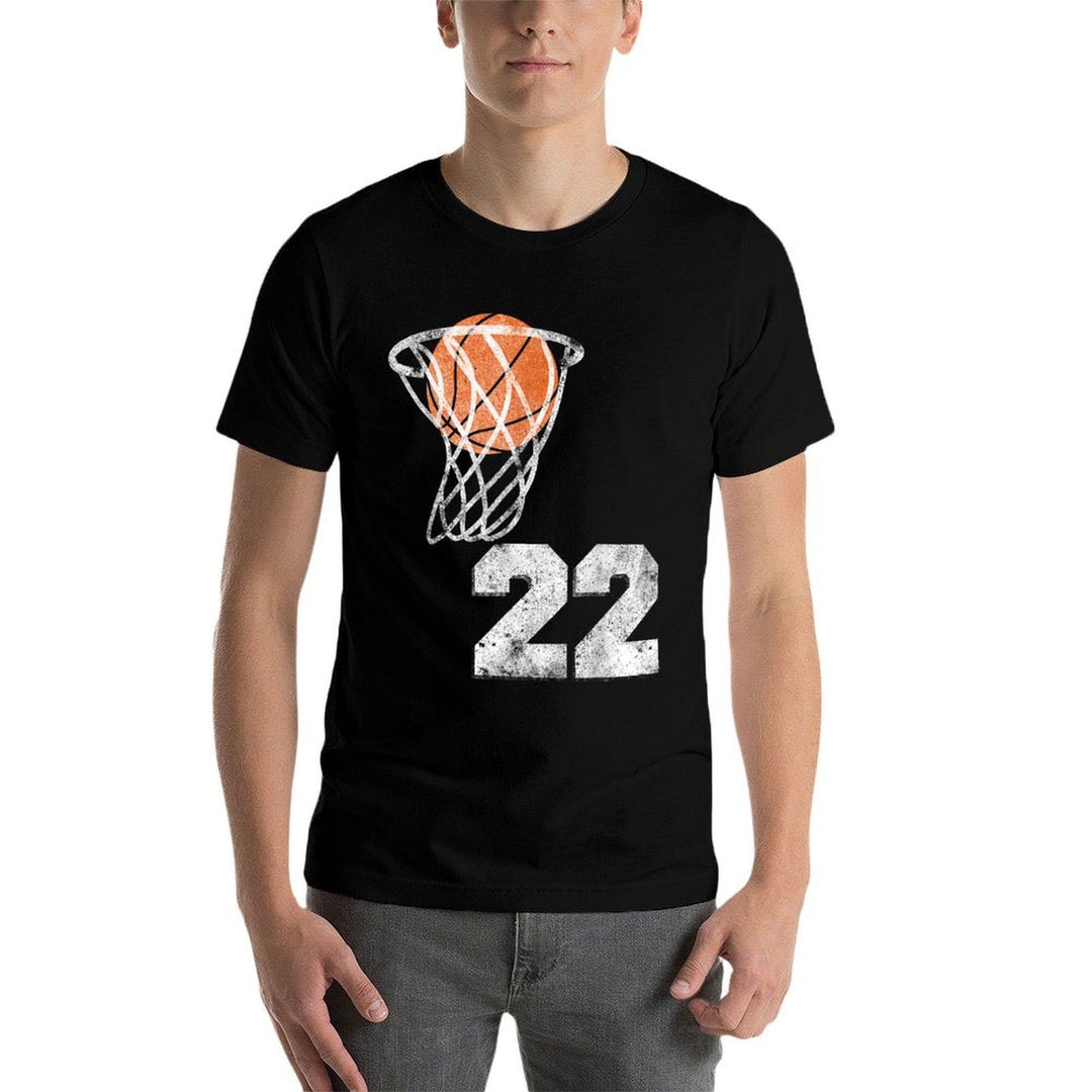 Vintage Basketball Jersey Number 22 Player Number  Vintage-inspired T-Shirt