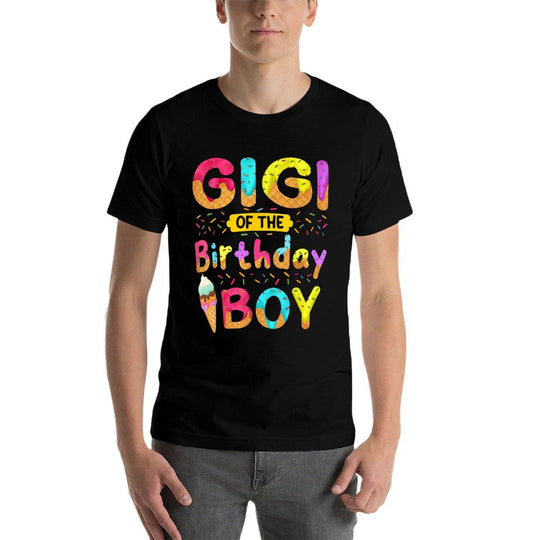 Gigi Of The Birthday Boy Ice Cream Cone Party Themed  Quick-drying T-Shirt