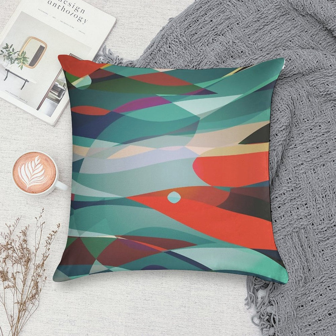 Red Bird Soft Fade-Resistant Throw Pillow