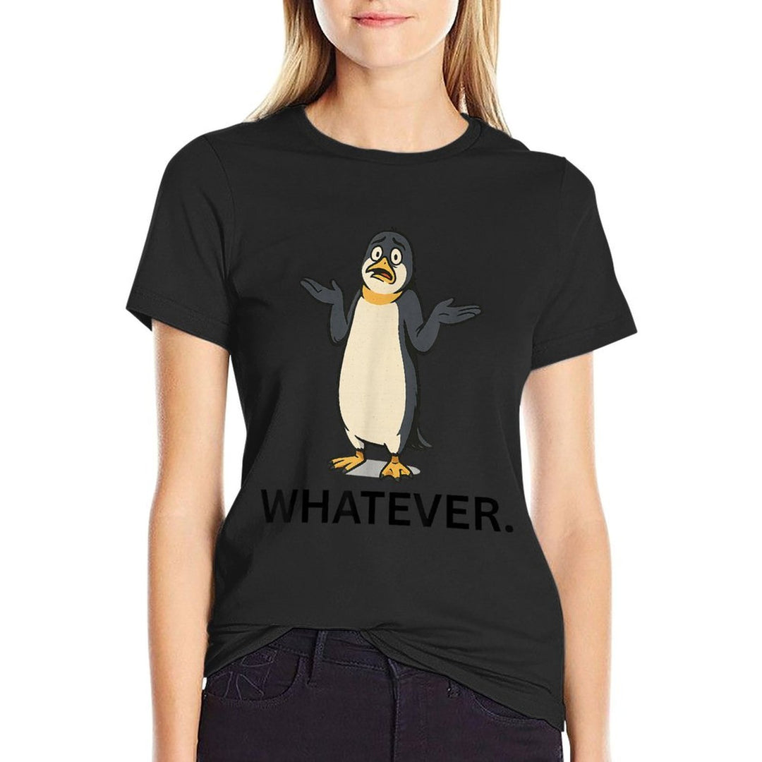 Penguin Shrug Meme – Whatever Tariff Response  Stretchy T-Shirt