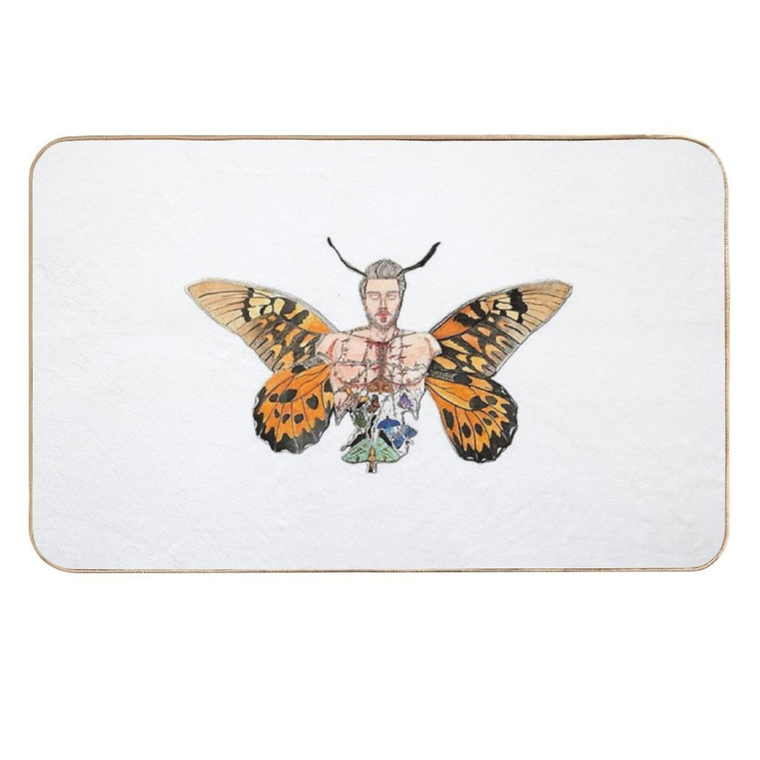 Butterfly Out  Non-Slip Bath Mat