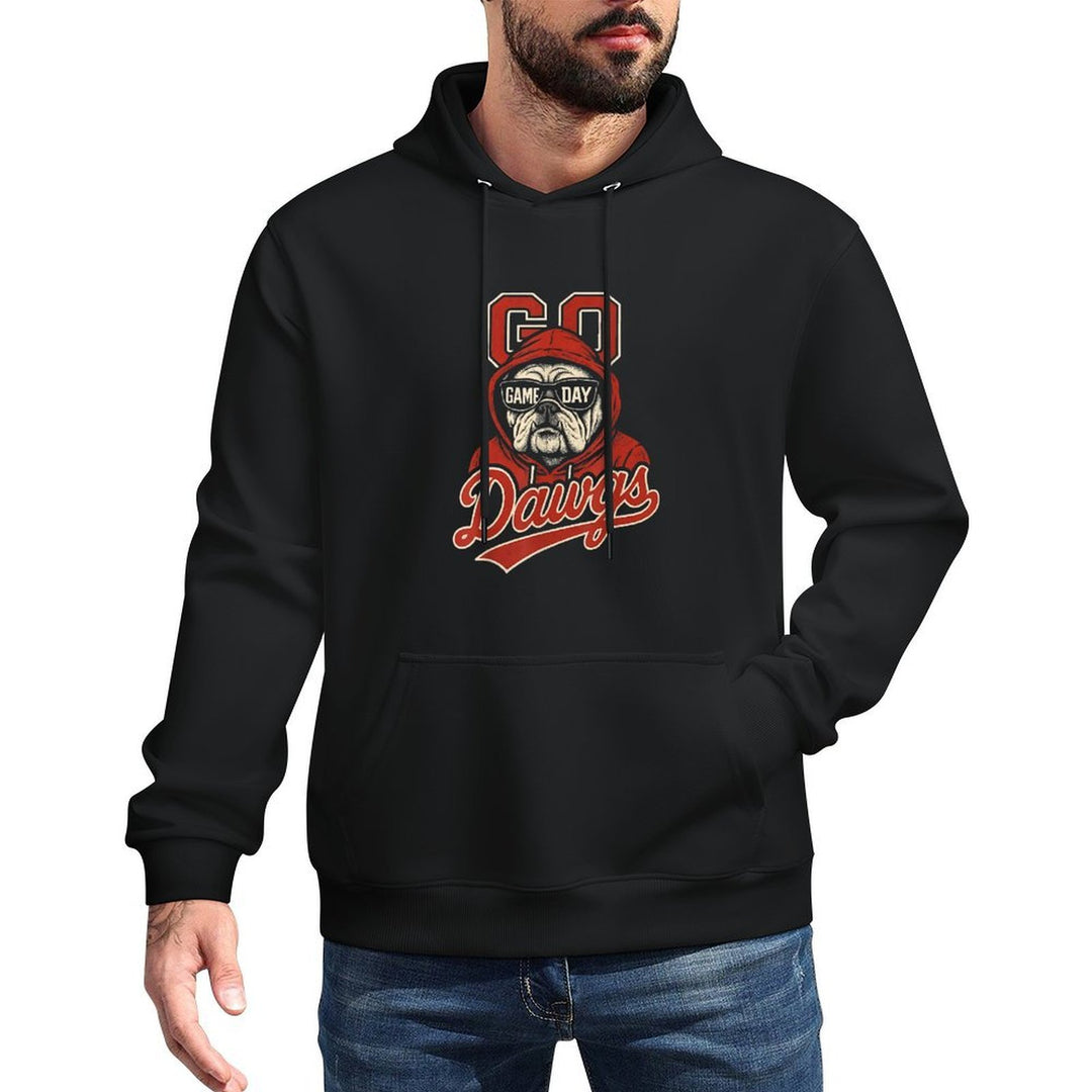 Bulldogs Graphic Go Dawg Men Women Kid Boy Girl Cotton-Polyester Blend Hoodie