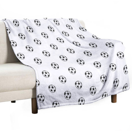 Soccer Ball Anti-pilling Throw Blanket