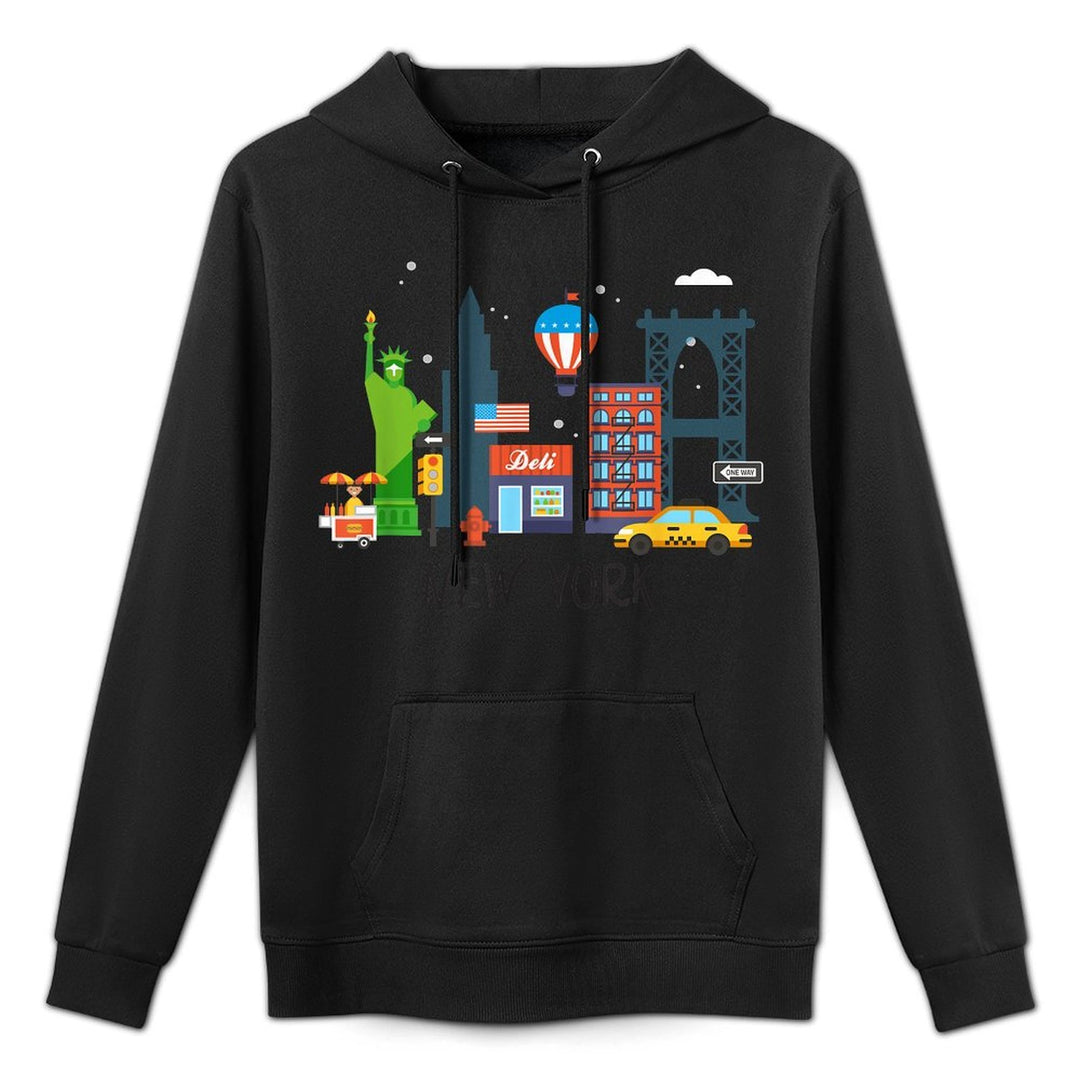 New York City NY Icons Souvenir Kids Gift Shape Retention Hoodie