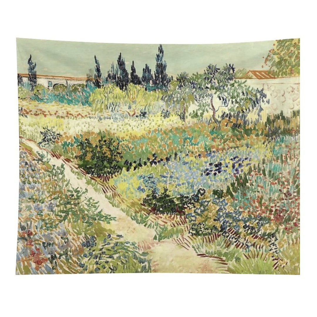 Vincent Van Gogh Garden at Arles Tapestry