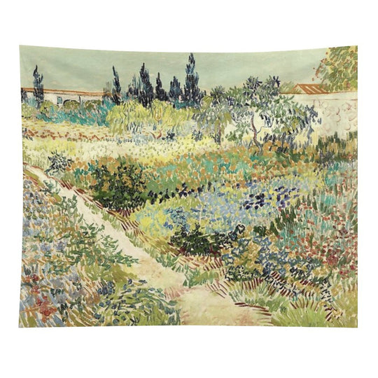 Vincent Van Gogh Garden at Arles Tapestry