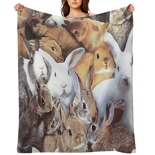 Rabbits Quick-dry Throw Blanket