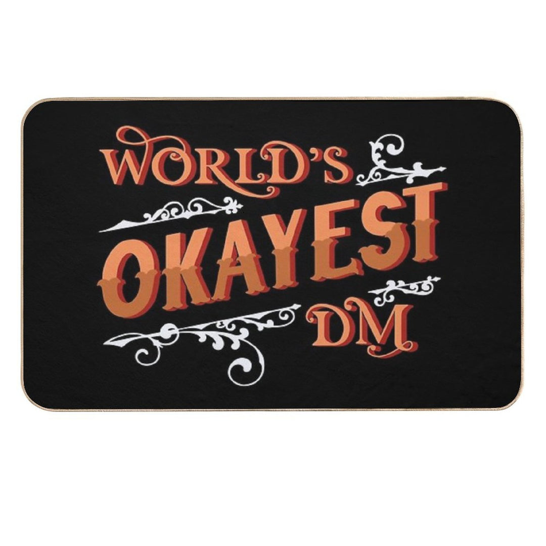 World's Okayest DM  Dirt-Trapping Bath Mat