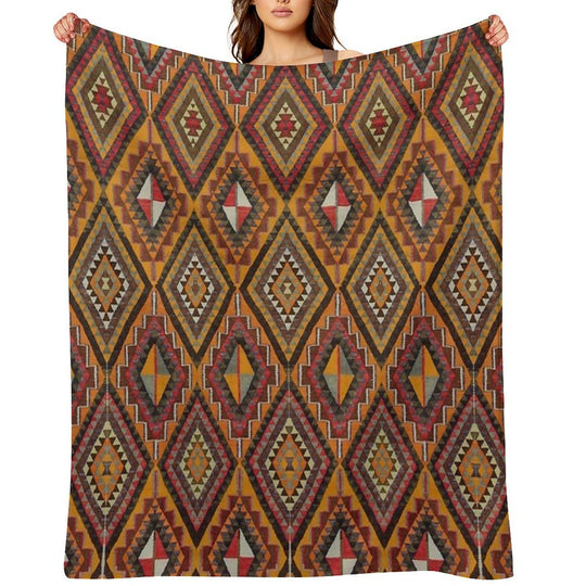 Pattern Design Shrink-resistant Throw Blanket