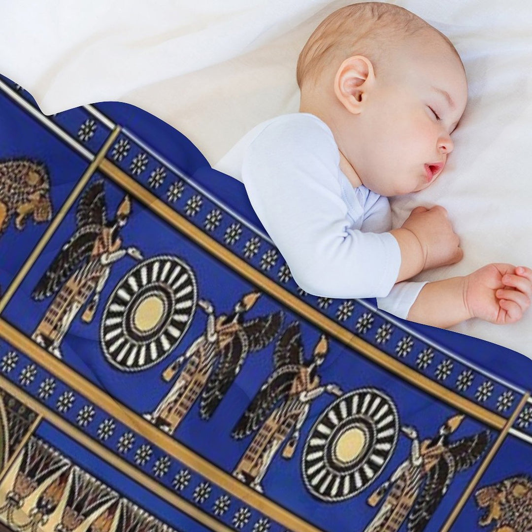 Ancient Assyrian Art Premium Throw Blanket