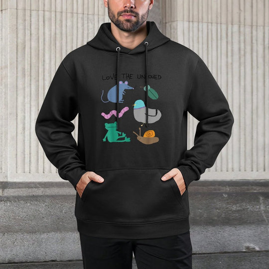 Cute Love The Unloved Pigeon Rat Frog Funny Animal Lover Moisture-Wicking Hoodie