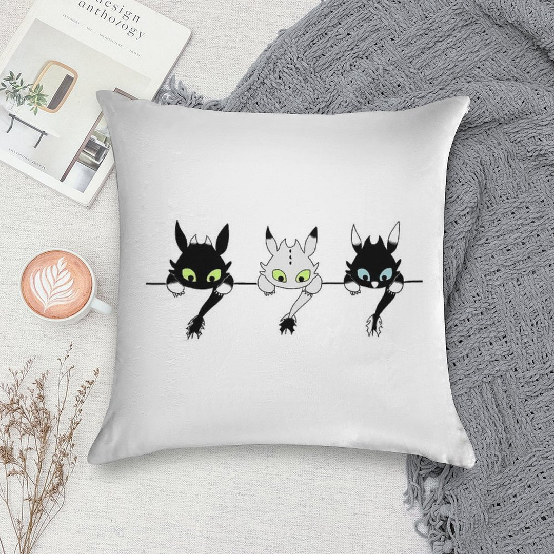 Toothless Babies Soft Shrink-Resistant Throw Pillow