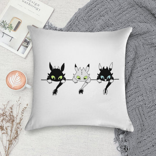 Toothless Babies Soft Shrink-Resistant Throw Pillow
