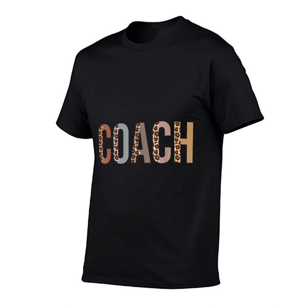 Leopard Coach Supplies Funny Back to School  Fade-proof Color T-Shirt