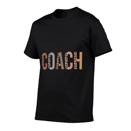 Leopard Coach Supplies Funny Back to School  Fade-proof Color T-Shirt