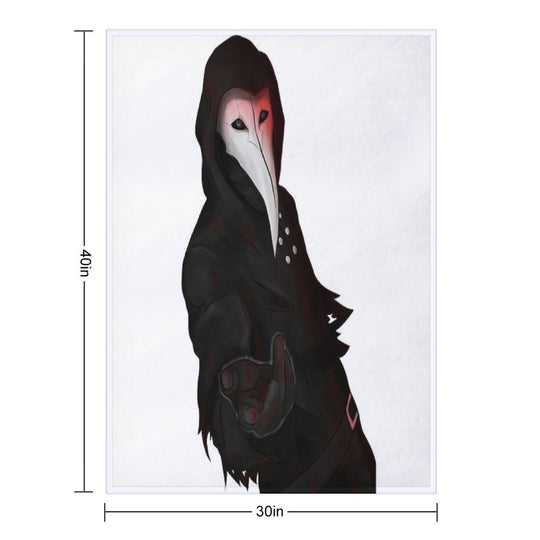 SCP-049 Plague Doctor Shrink-resistant Throw Blanket