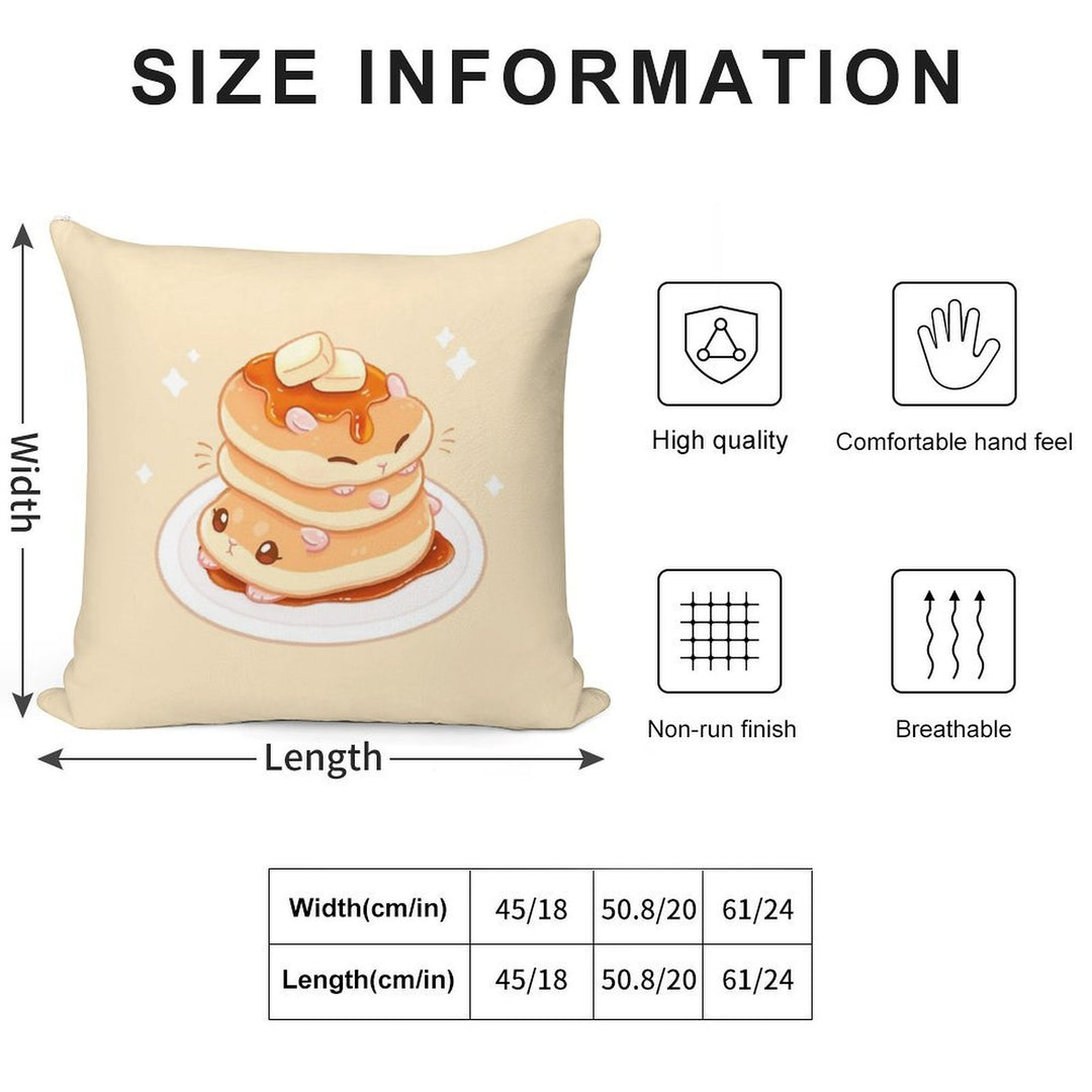 Hamcakes Soft High-Density Material Throw Pillow