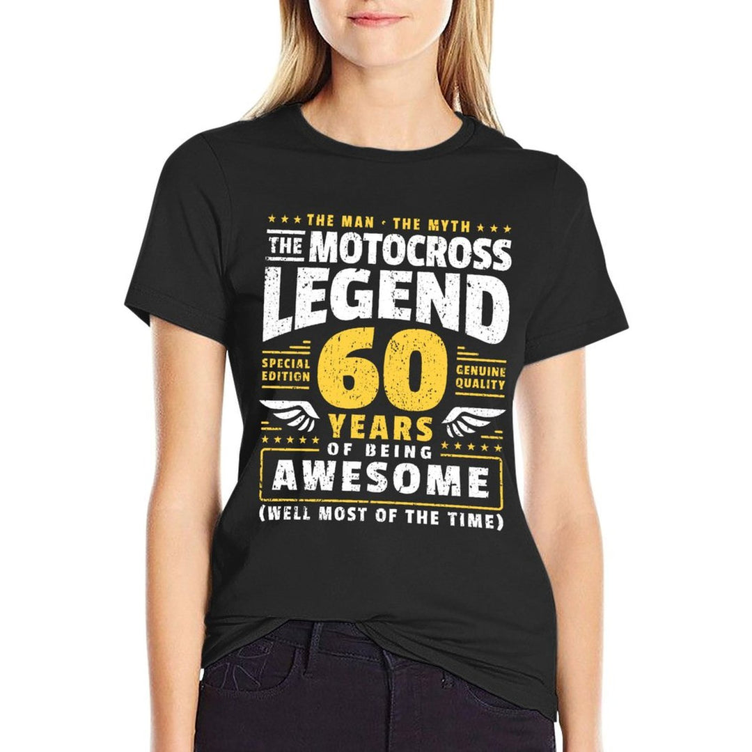 60th Birthday Motocross Racer 60 Years  Breathable T-Shirt