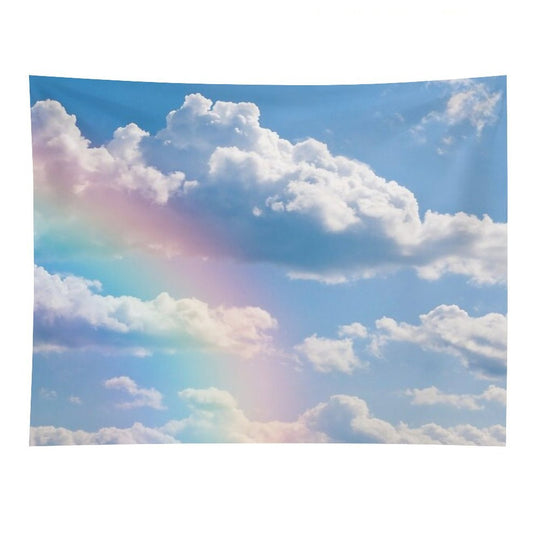 Rainbow Clouds Tapestry