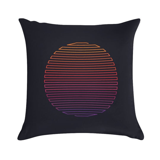 Linear Light Soft Hidden Zipper Throw Pillow