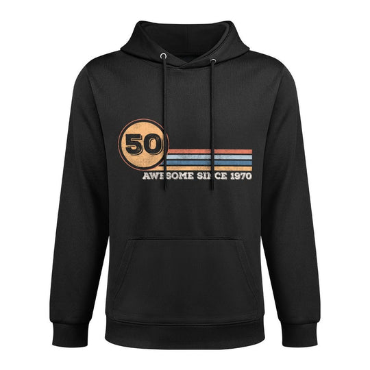 Awesome Since 1970. 50th Birthday Design Relaxed Fit Hoodie