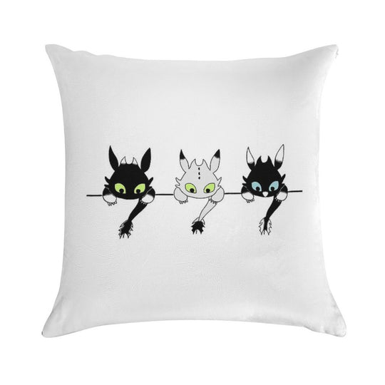 Toothless Babies Soft Shrink-Resistant Throw Pillow