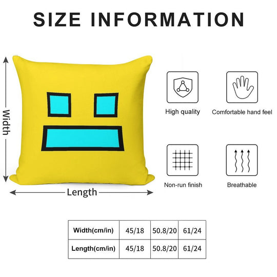 Funny Gaming Soft Short Plush Fabric Throw Pillow