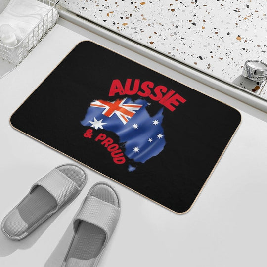 Aussie & Proud Flag - Patriotic Australian  Multi-Purpose Bath Mat