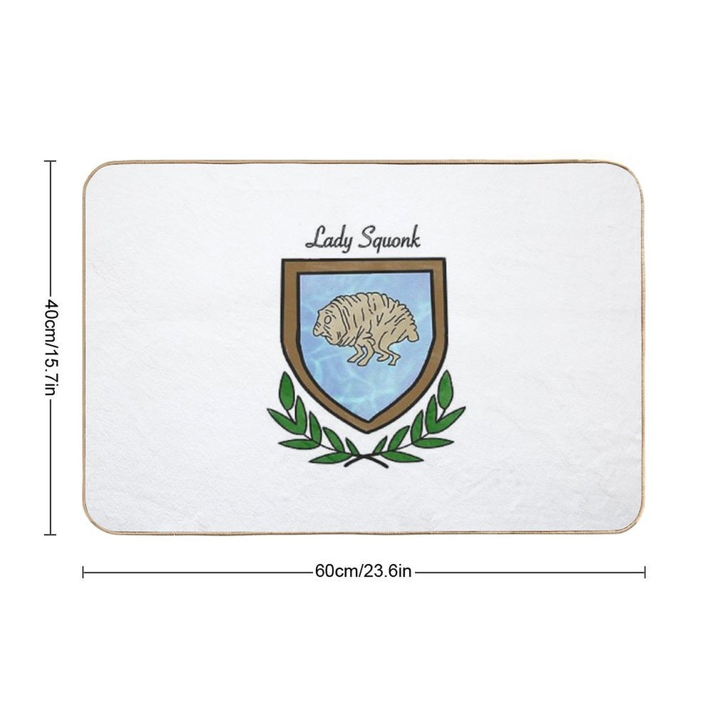 Lady Squonk Coat of Arms  Versatile Bath Mat
