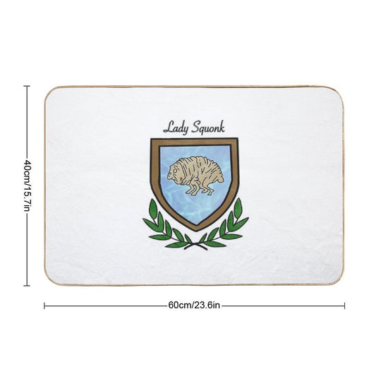 Lady Squonk Coat of Arms  Versatile Bath Mat